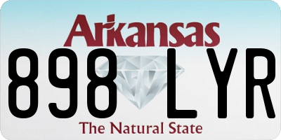 AR license plate 898LYR