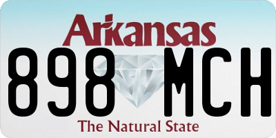 AR license plate 898MCH