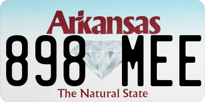 AR license plate 898MEE