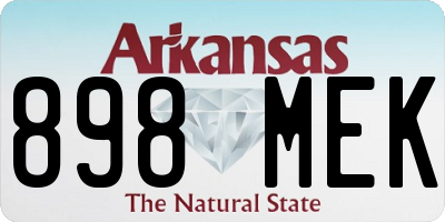 AR license plate 898MEK