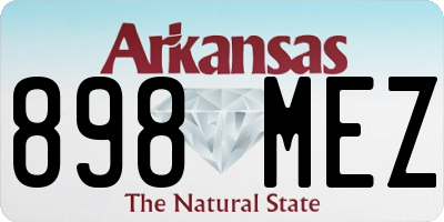 AR license plate 898MEZ