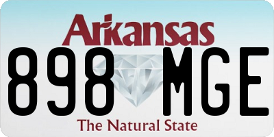 AR license plate 898MGE