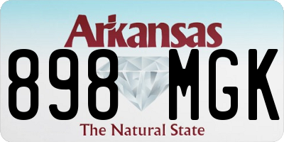 AR license plate 898MGK