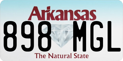 AR license plate 898MGL