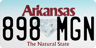 AR license plate 898MGN