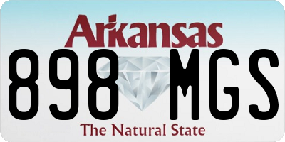 AR license plate 898MGS