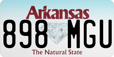AR license plate 898MGU