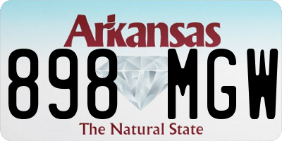 AR license plate 898MGW