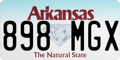 AR license plate 898MGX
