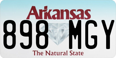 AR license plate 898MGY