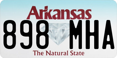 AR license plate 898MHA