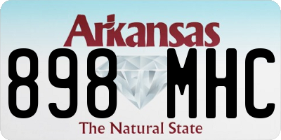 AR license plate 898MHC
