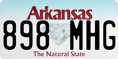 AR license plate 898MHG