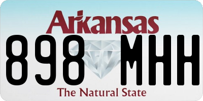 AR license plate 898MHH