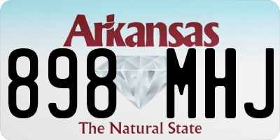 AR license plate 898MHJ