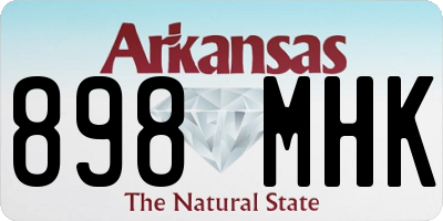 AR license plate 898MHK