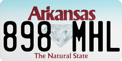 AR license plate 898MHL