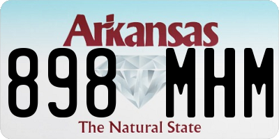 AR license plate 898MHM