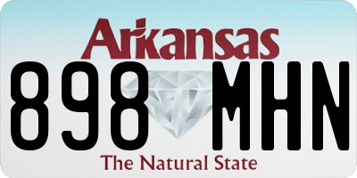 AR license plate 898MHN
