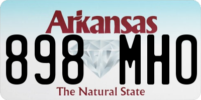AR license plate 898MHO