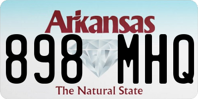AR license plate 898MHQ