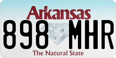 AR license plate 898MHR