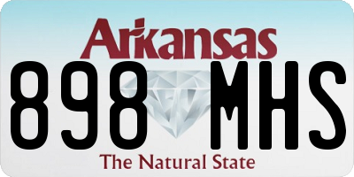 AR license plate 898MHS