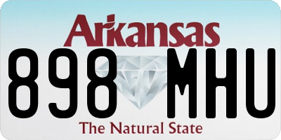 AR license plate 898MHU