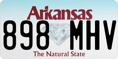 AR license plate 898MHV