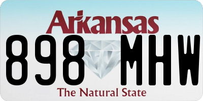 AR license plate 898MHW