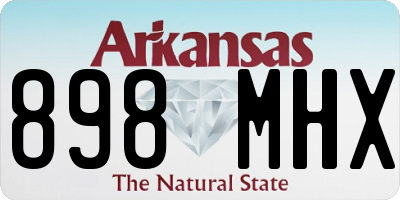 AR license plate 898MHX
