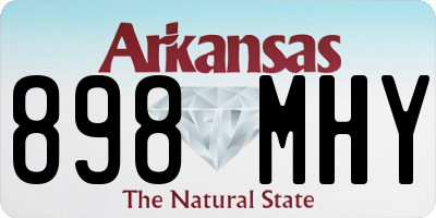 AR license plate 898MHY