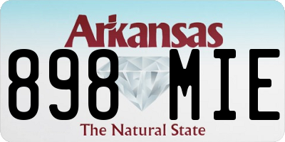 AR license plate 898MIE