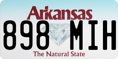AR license plate 898MIH