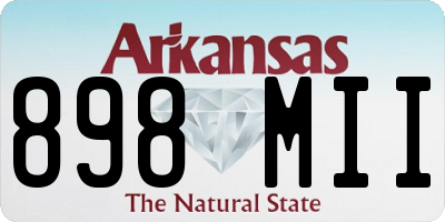 AR license plate 898MII