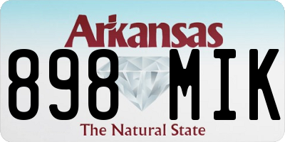 AR license plate 898MIK