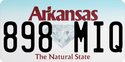 AR license plate 898MIQ