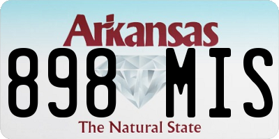 AR license plate 898MIS