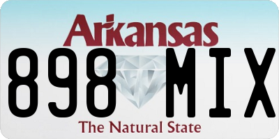 AR license plate 898MIX