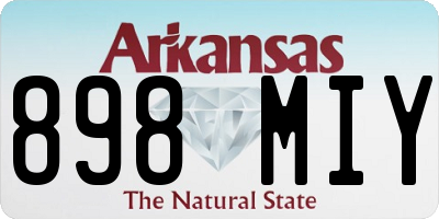 AR license plate 898MIY