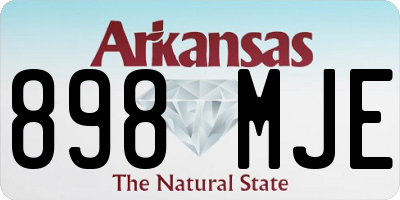 AR license plate 898MJE