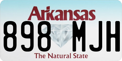 AR license plate 898MJH
