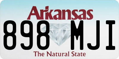 AR license plate 898MJI