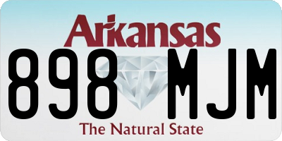 AR license plate 898MJM