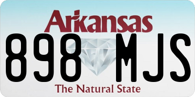 AR license plate 898MJS