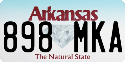 AR license plate 898MKA