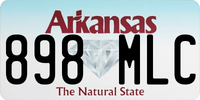 AR license plate 898MLC