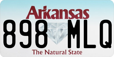 AR license plate 898MLQ