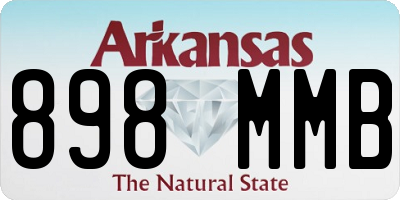 AR license plate 898MMB