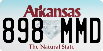 AR license plate 898MMD